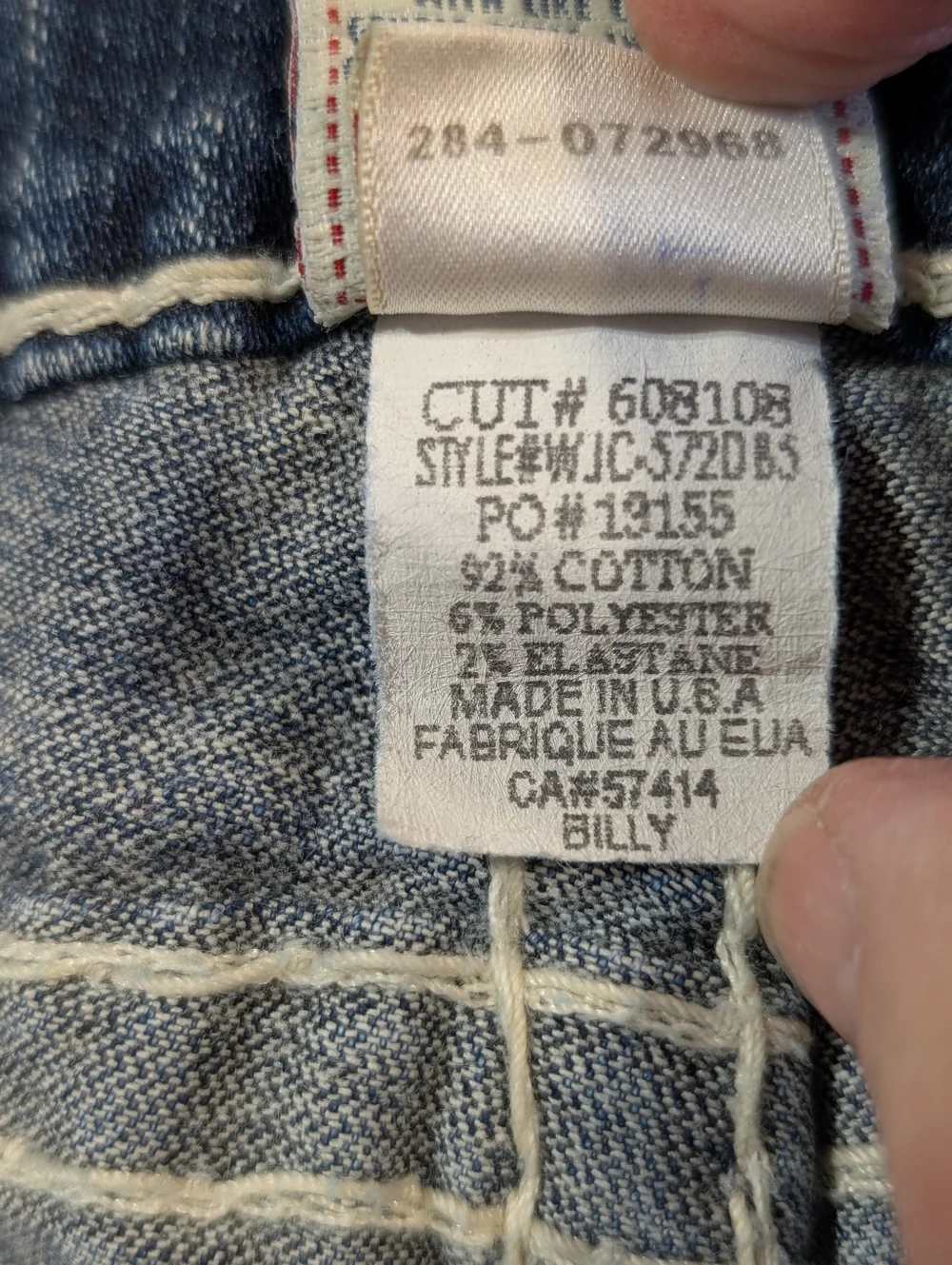 True Religion Billy Super T Jeans Women's 30 Blue Embroidered - Picture 11 of 14